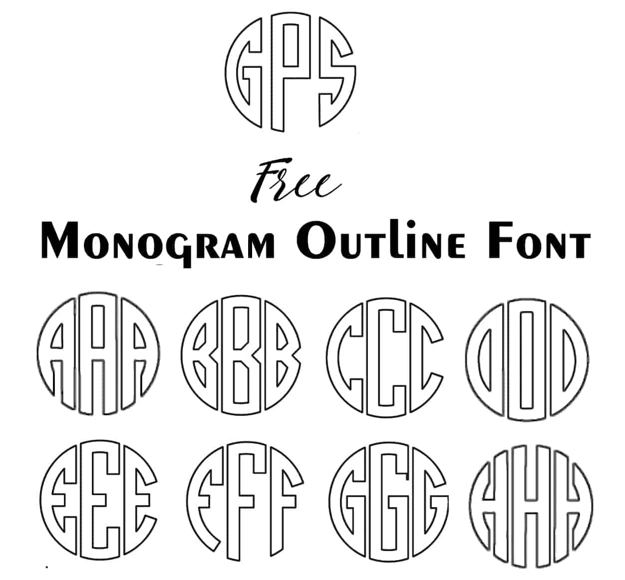 free monogram fonts for cricut maker