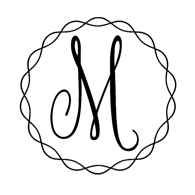 Letter M Monogram | Customize Online | Instant Download